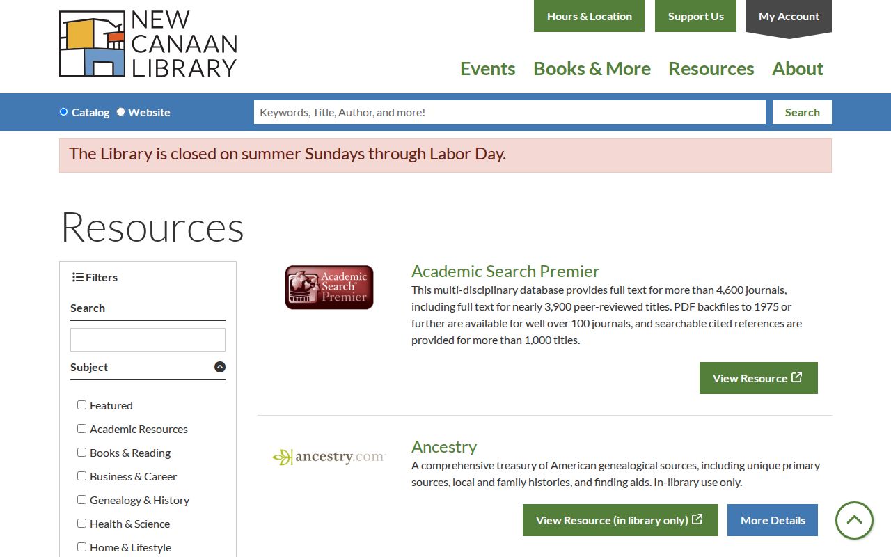 New Canaan city directory library genealogy resources